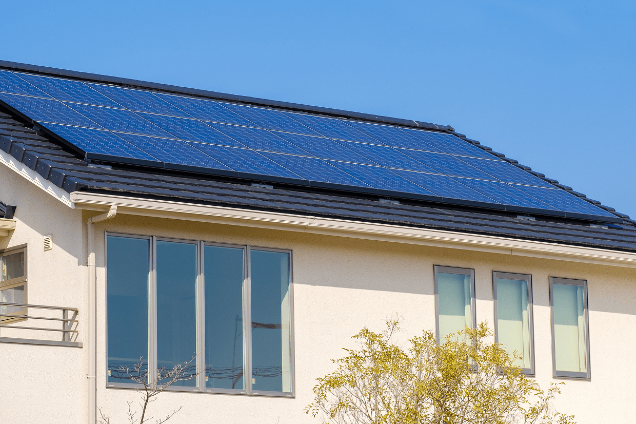 太陽光パネルを備えた住宅