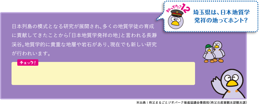 知ってた?12　埼玉県は、日本地質学発祥の地ってホント？