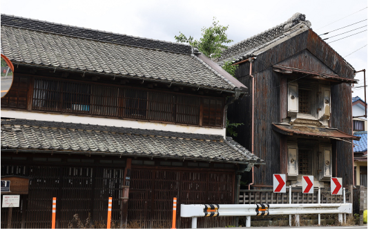 宿場町の面影を残す街並み