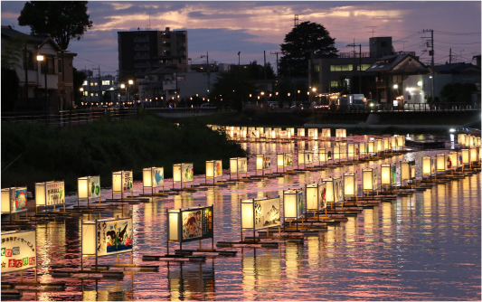 古利根川流灯まつり